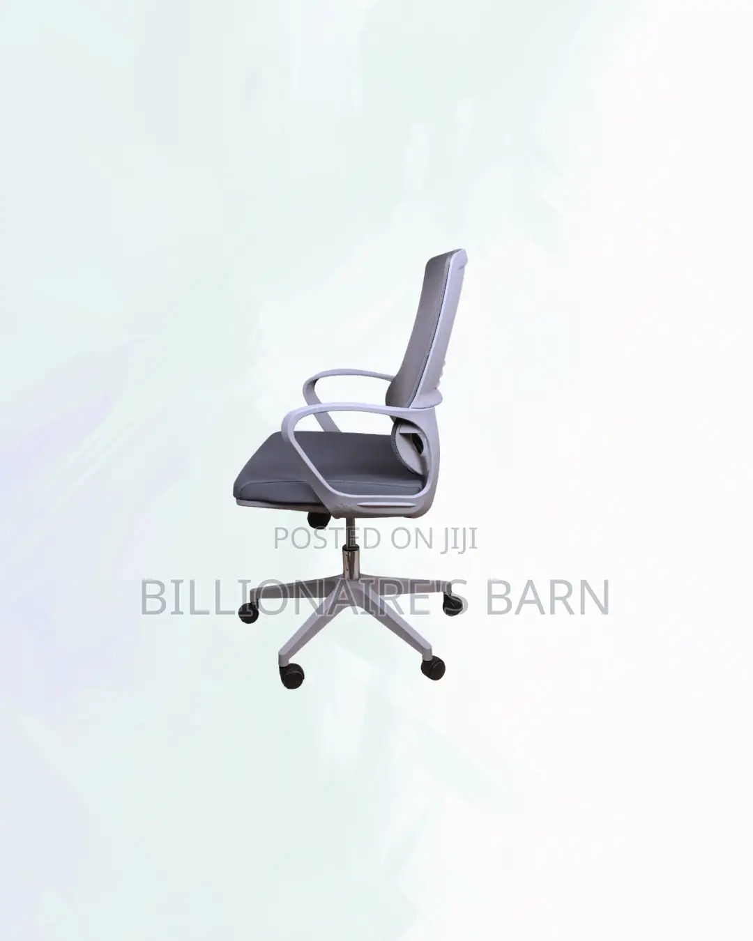 Comfortable Grey Ergonomic Mesh Office Chair Mid Back Lumbar Support
