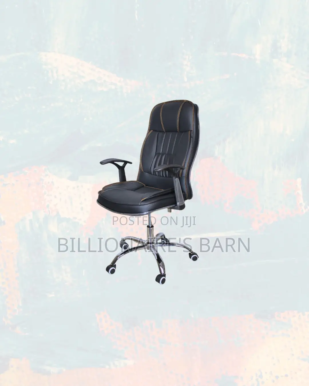 Professional Office Chair High Back Padded Armrests Ready for Delivery