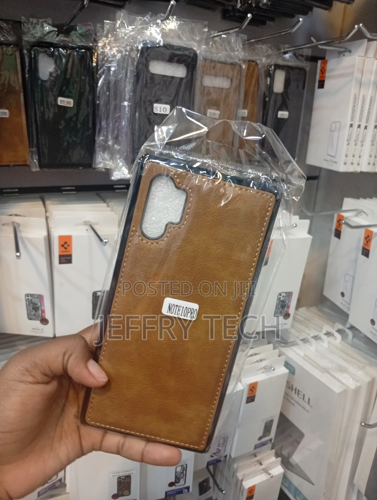 Samsung Galaxy Note 10 Pro Brown Leather Back Case