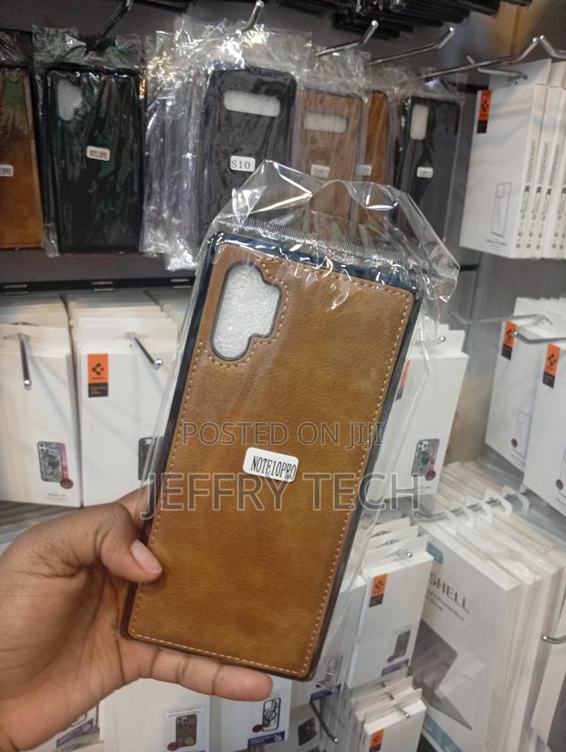 Samsung Galaxy Note 10 Pro Brown Leather Back Case - thumbnail 2