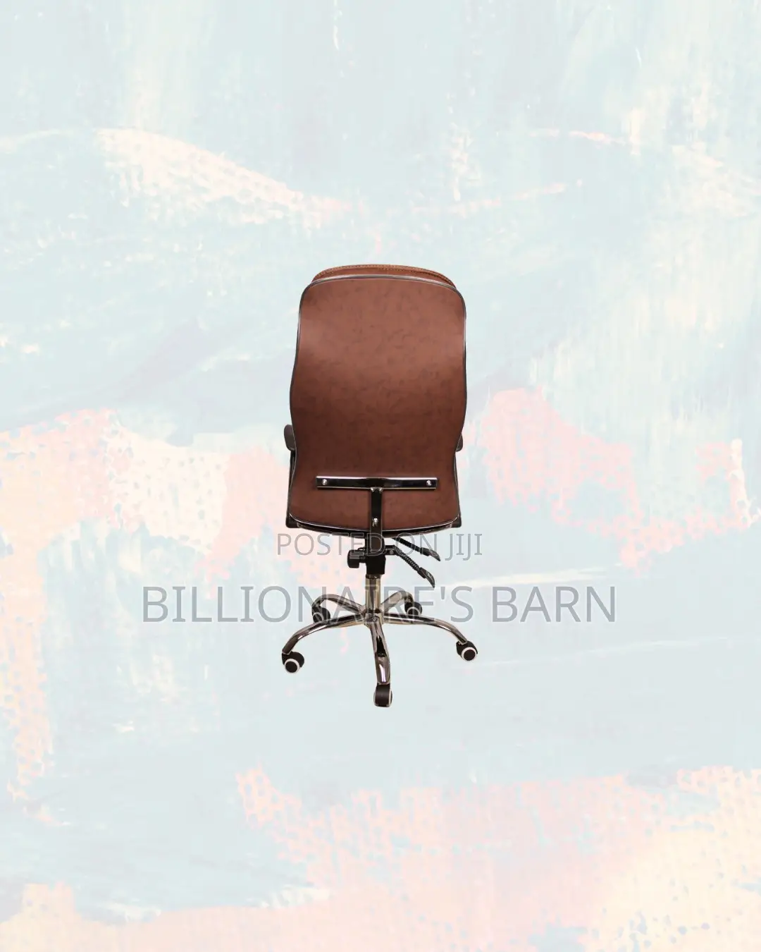 Executive Leather Chair High Back Padded Armrest Ready for Delivery