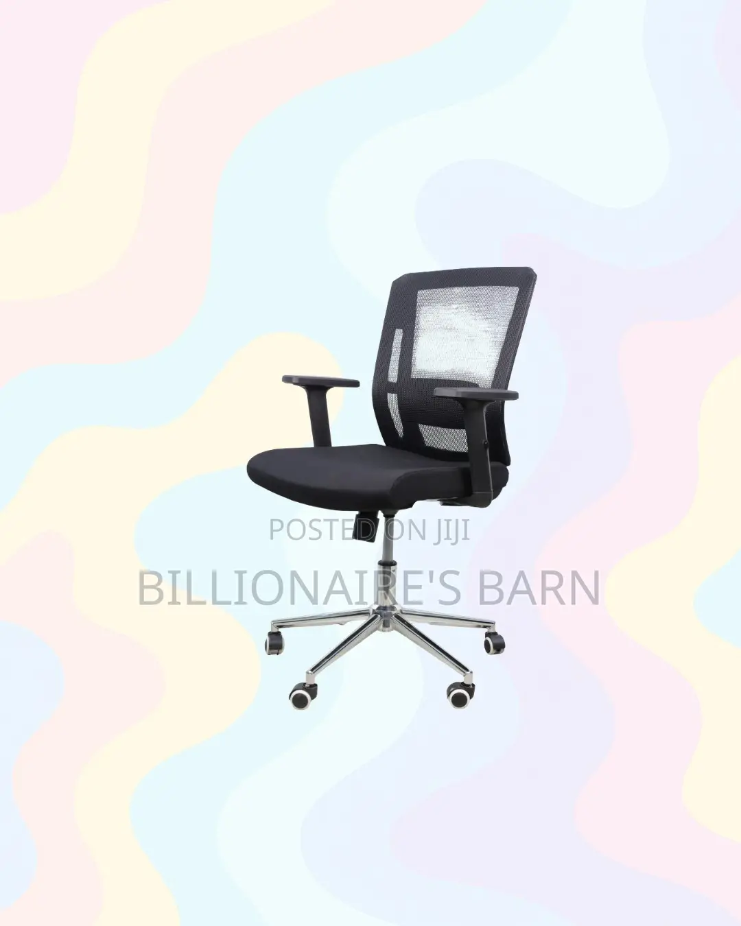 Stylish the Barn Origin Chair Mid Back Chrome Base Ready for Delivery
