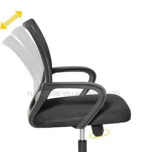 Black Ergonomic Swivel Task Home Chair