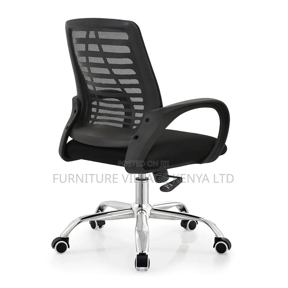 Black Ergonomic Swivel Task Home Chair