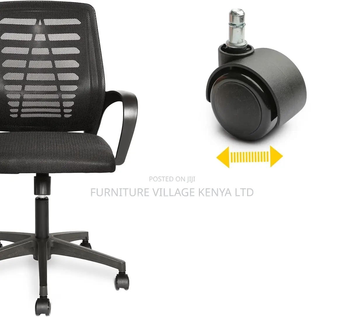 Black Ergonomic Swivel Task Home Chair
