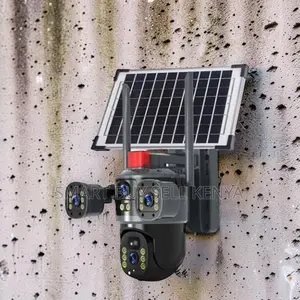 Large Capacity Battery Backup 20mp 4g PTZ Triple Lens Solar Camera