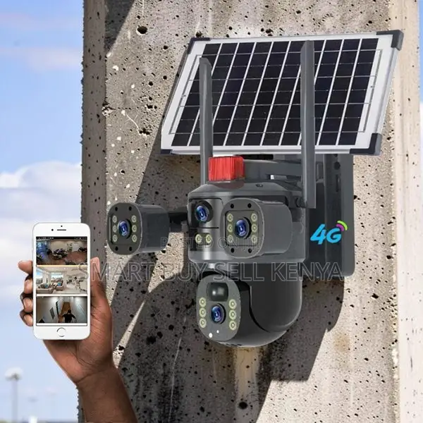 Built-in Microphone 20mp Ultra Hd 4g PTZ Triple Lens Solar Camera