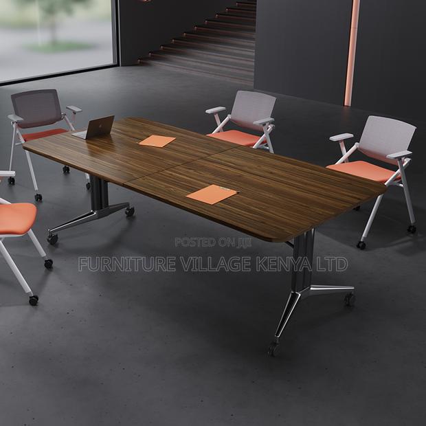 Imported Wooden 240cm Folding Boardroom Table - thumbnail 3