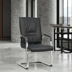 Chrome Base Leather Guest Visitor Chair