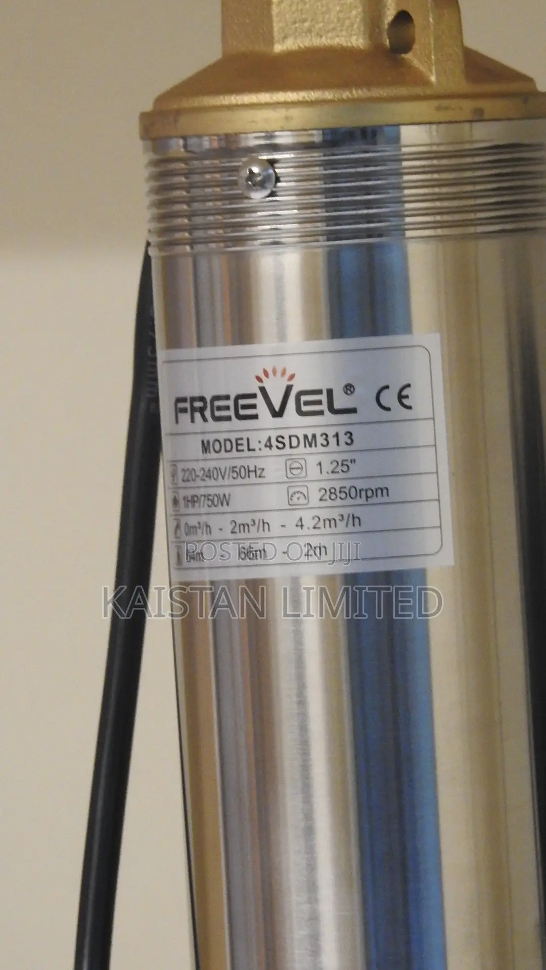 Freevel 1hp Deep Well Submersible Pump – Model 4sdm313