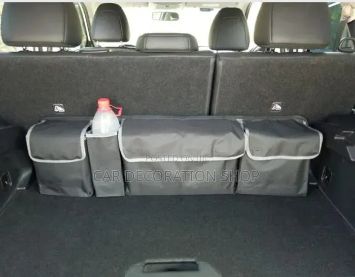 Collapsible Boot Organizer With Storage Pockets Keeping Items Secure