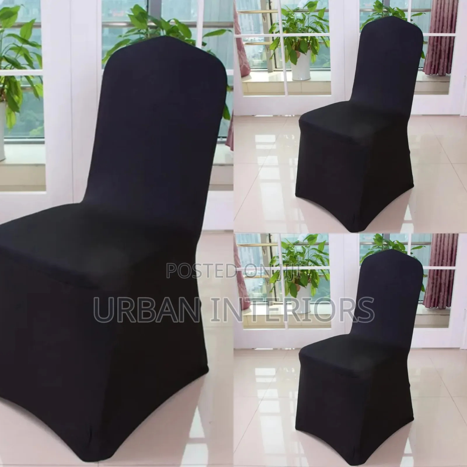 Black Chair Covers Black Durable Elastic Chair Covers