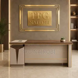 1.6m Brown and White Executive Office Desk | Premium Manager Desk