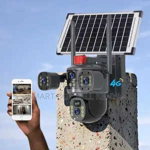 Remote Viewing 20mp Ultra Hd 4g PTZ Triple Lens Solar Camera