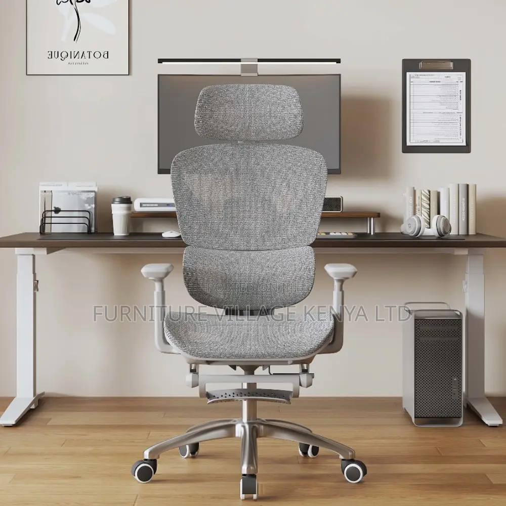 White Full Mesh Ergonomic Adjustable Office Task Chair