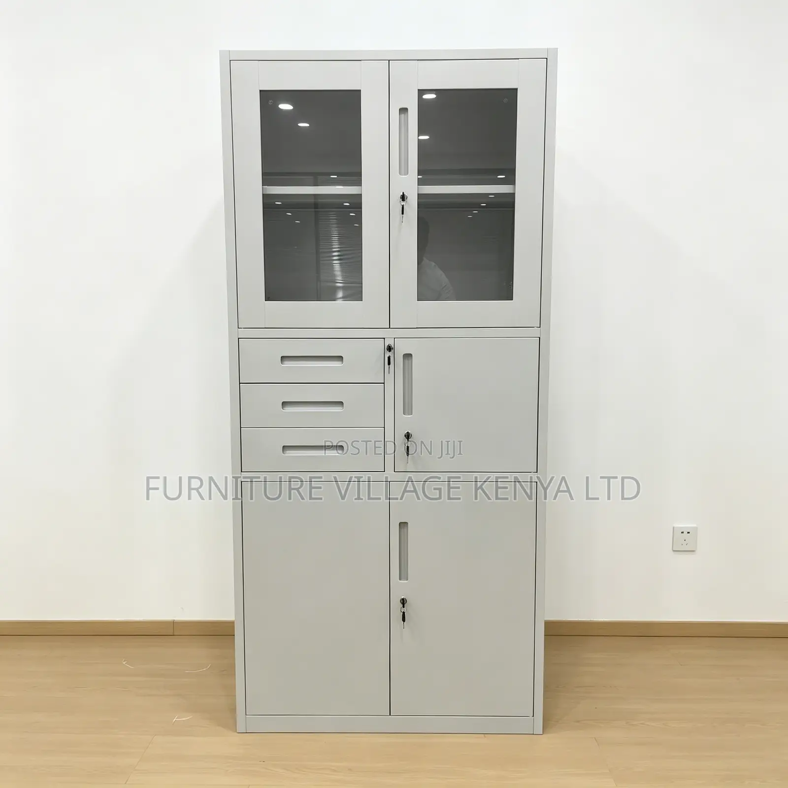 3-Drawer Steel Locker Filling Safe Cabinet