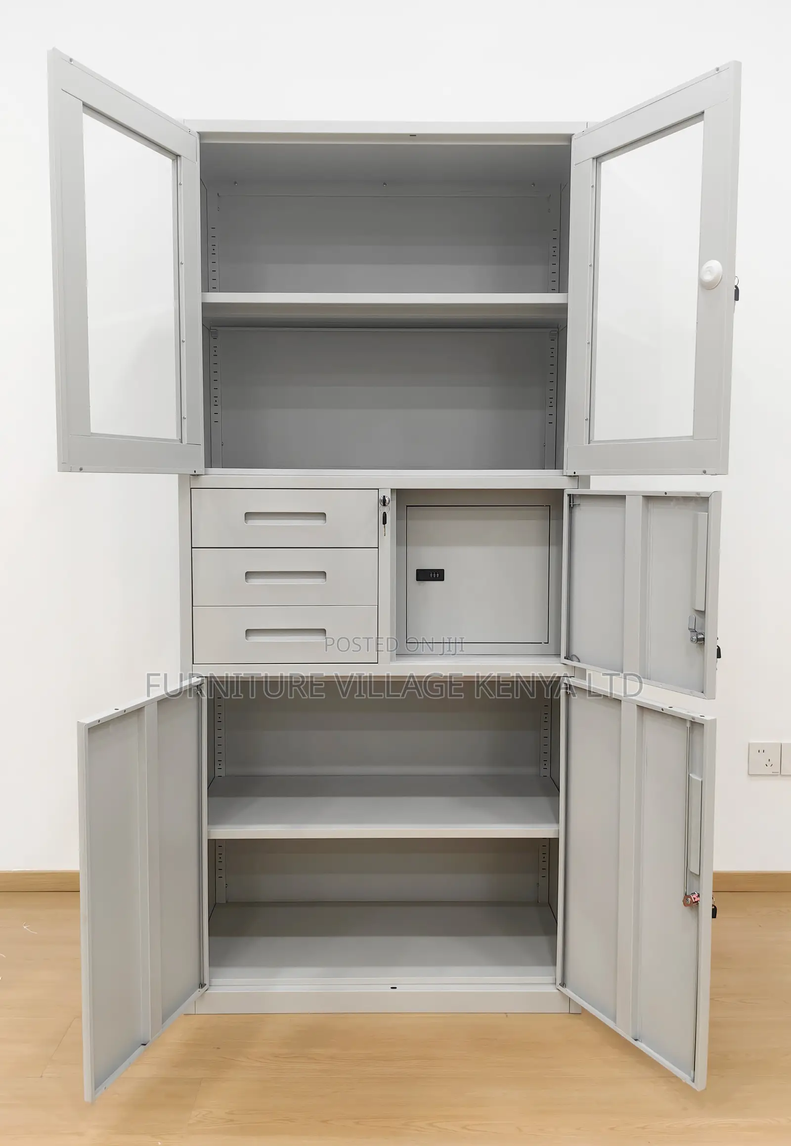 3-Drawer Steel Locker Filling Safe Cabinet