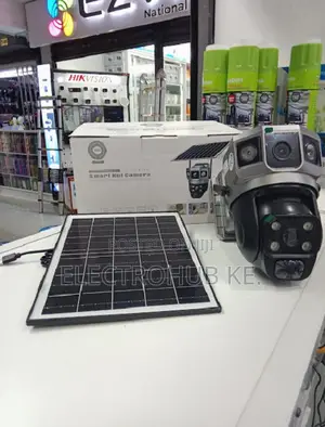V380 2+2mp Solar CCTV Camera Wireless Outdoor Security