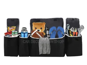 Boot Organizer Bag Maximizes Cargo Space by Hanging at Rear Headresr