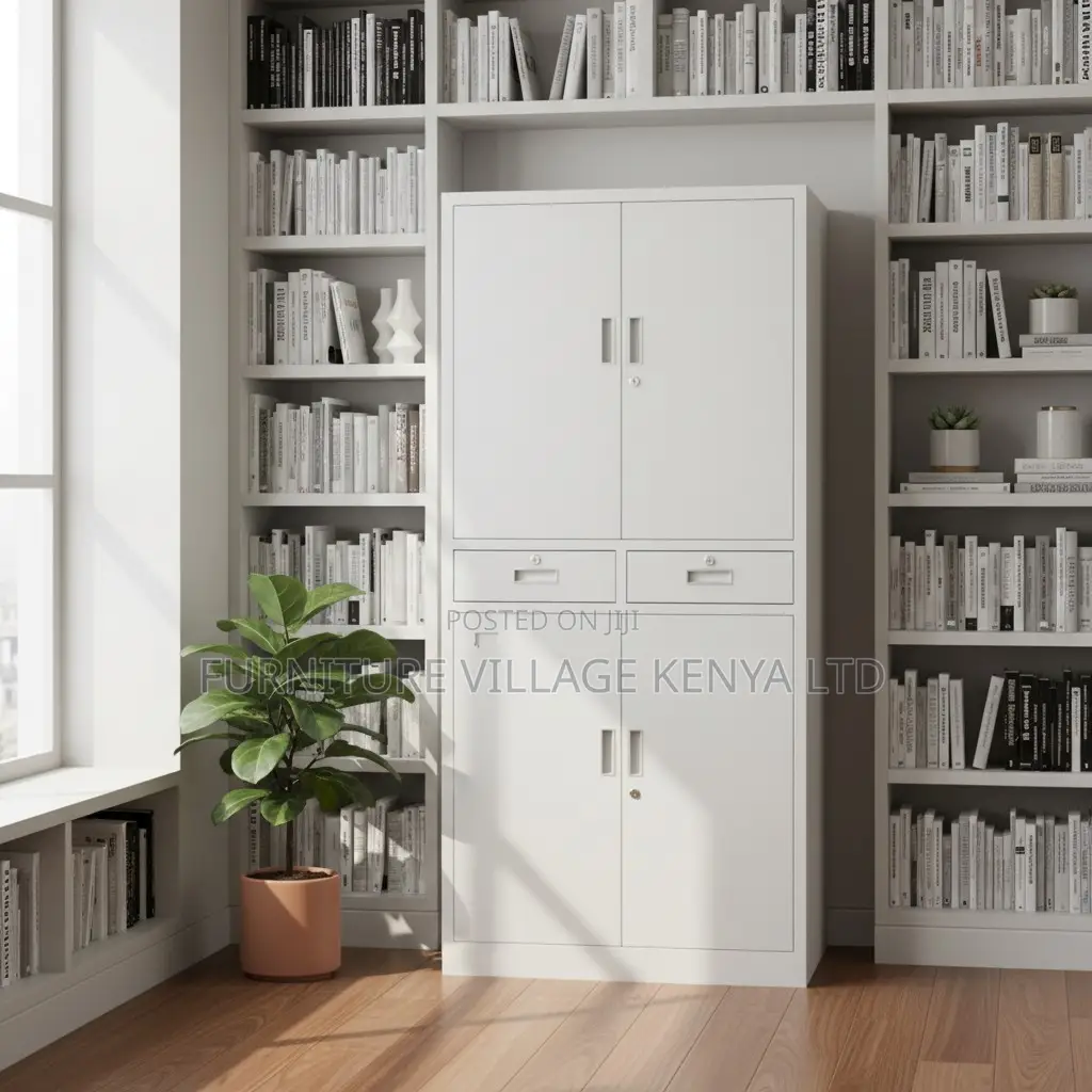 4-Door Full Steel File Cabinet With Centre Drawers