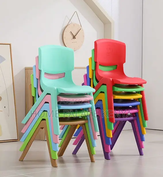 Kids Chair: Colorful Stackable Plastic Kids Chair