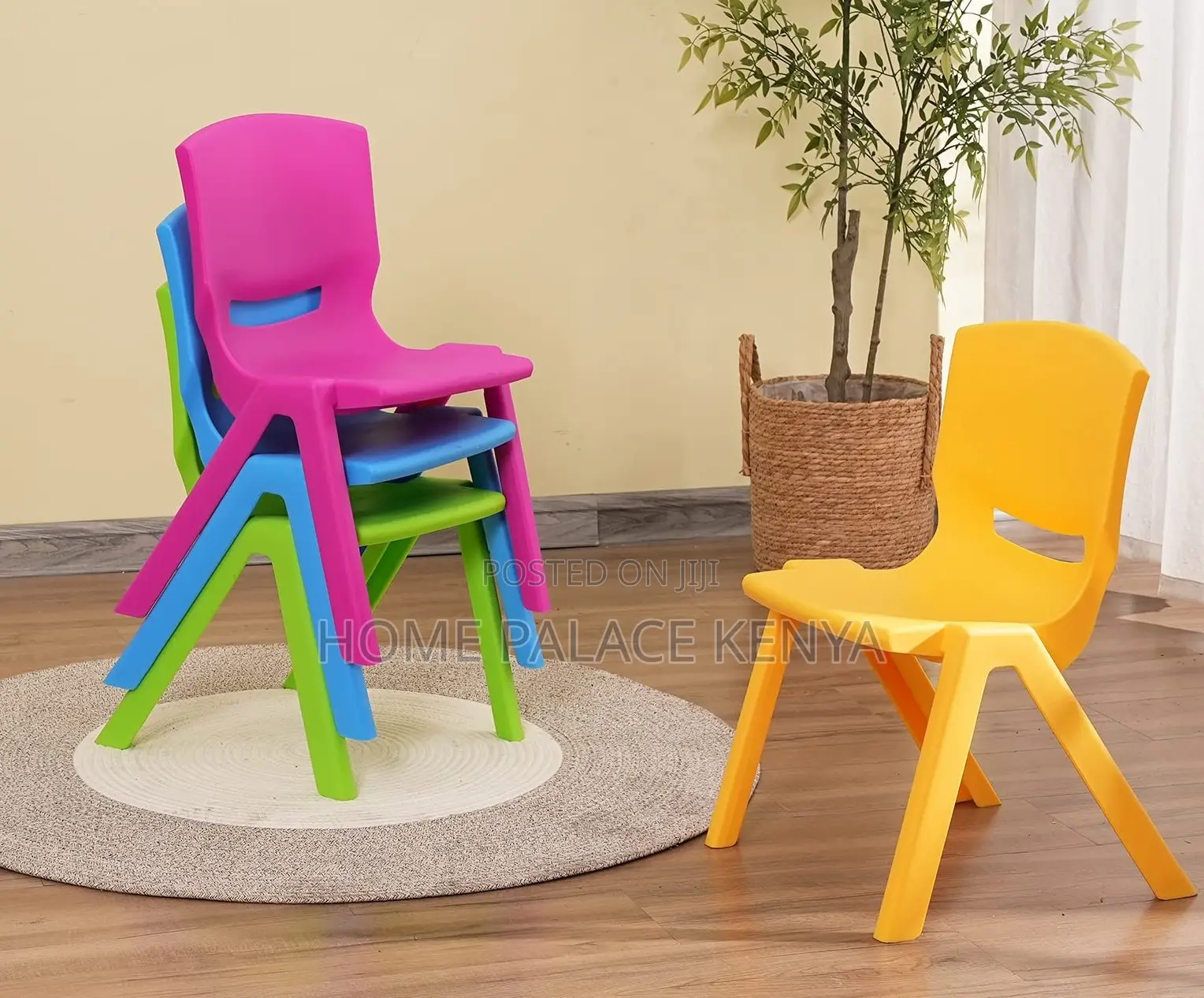 Kids Chair: Colorful Stackable Plastic Kids Chair