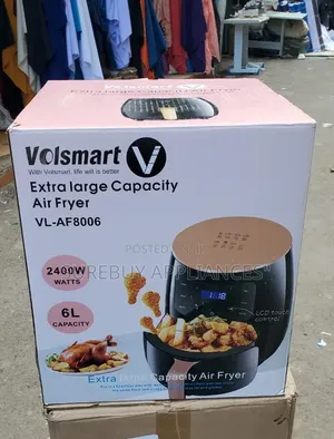 Volsmart 6l Digital Air Fryer – 2400w Oil-Free Cooker