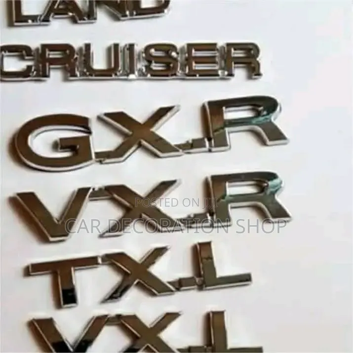 3d Chrome _ Plated Boot Prado Land Cruiser Badges
