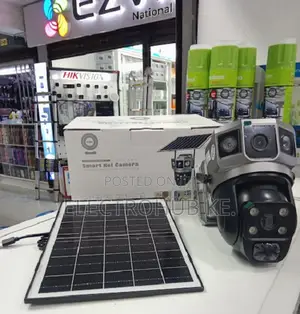 V380 Outdoor Solar Camera 2mp+2mp Smart Surveillance