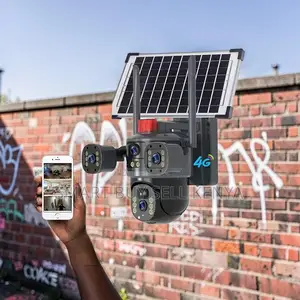 Improved Detail Recognition 20mp 4g PTZ Triple Lens Solar Camera