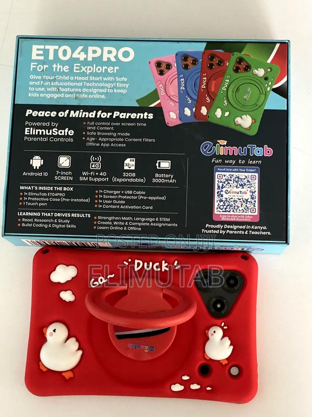 New Elimutab ET04 32 GB Red - thumbnail 3