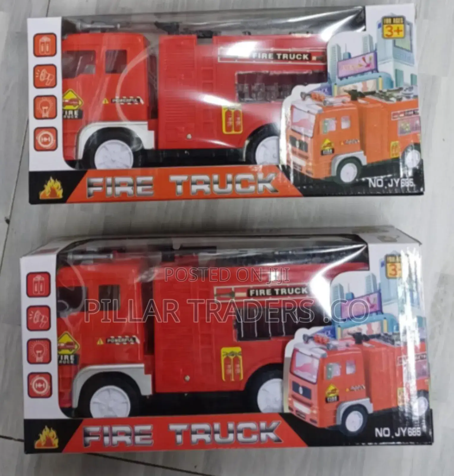 Kids Fire Truck Toy With Lights Sound