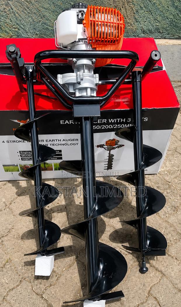 Hawk King 2-Stroke Earth Auger With 3 Bits Powerful Petrol Hole Digger