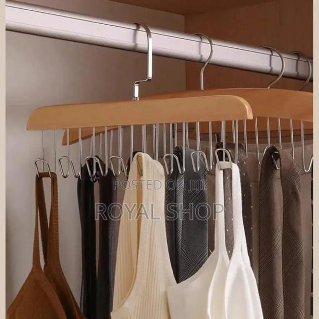 Wooden Plank 8 Hook Hanger