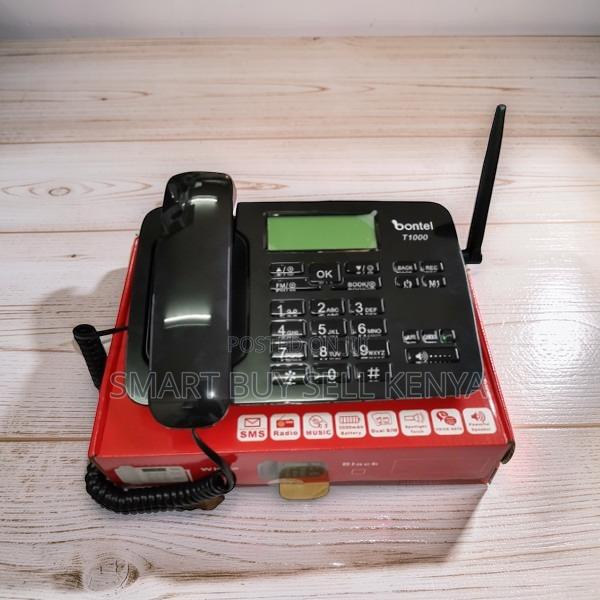 Convenient Practical Bontel T1000 Dual Sim GSM Landline Desktop Phone