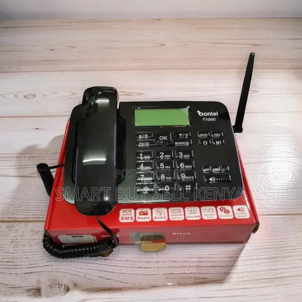 Convenient Practical Bontel T1000 Dual Sim GSM Landline Desktop Phone