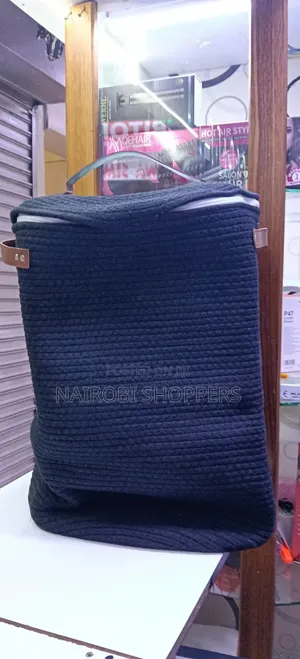 Wooven Laundry Basket / Black