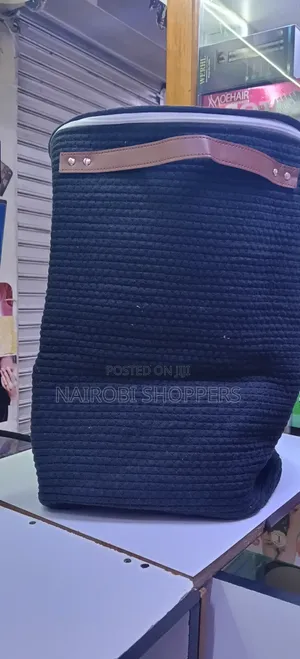 Wooven Laundry Basket / Black