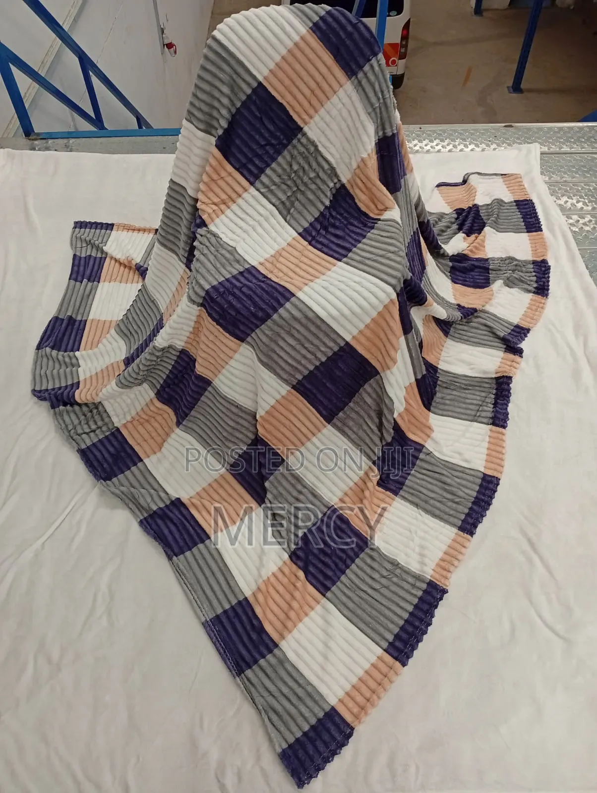 Sherman Multi Color Fleece Blanket