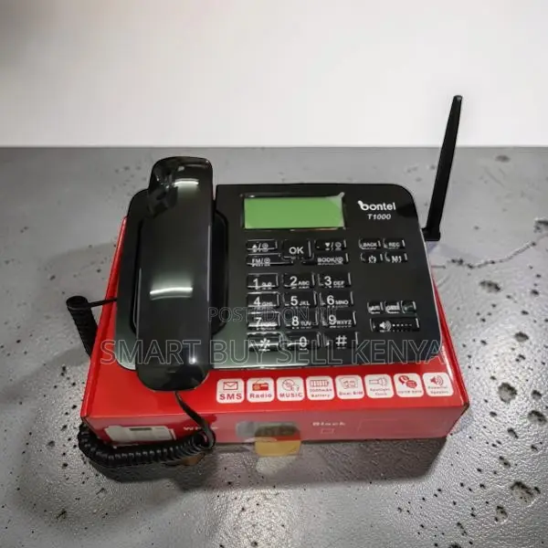 Ultra Reliable Design Bontel T1000 Dual Sim GSM Landline Desktop Phone