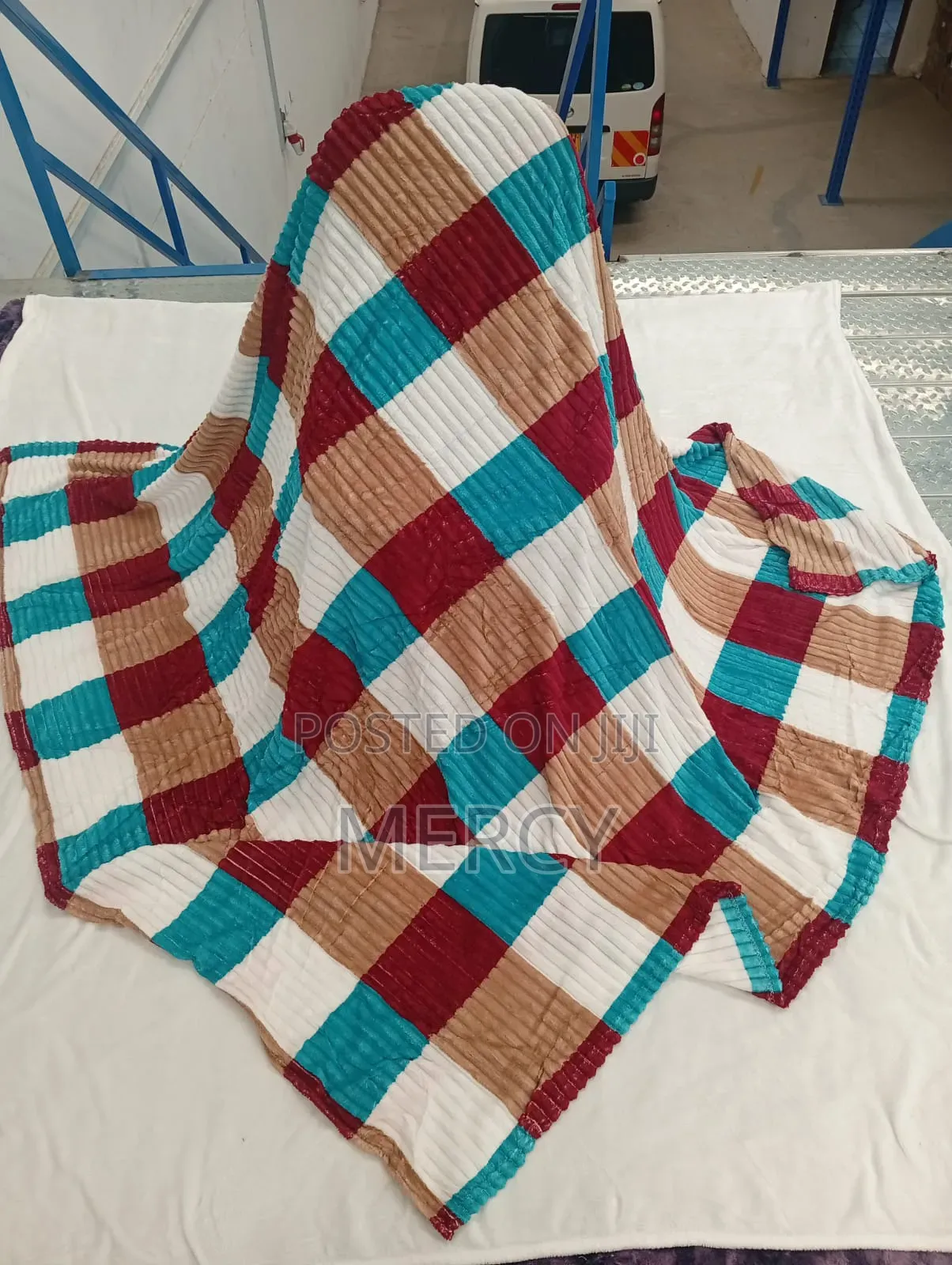 Sherman Multi Color Fleece Blanket