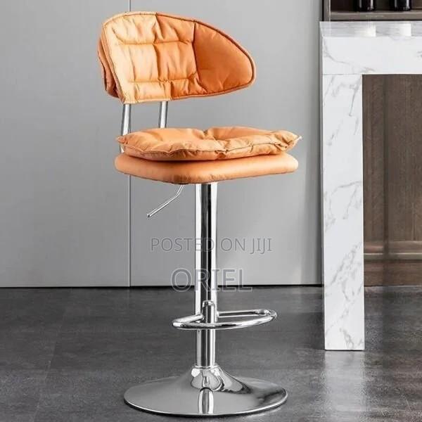 Barstools : Modern Metal Frame Barstool Lift Chair - thumbnail 2