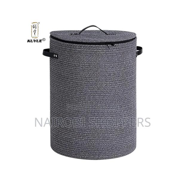 Laundry Basket/ Grey Laundry Basket - thumbnail 2