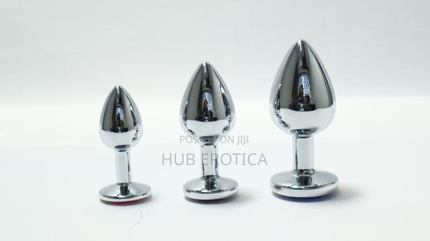 Premium 3-Piece Jewelled Stainless Steel Anal Trainer Set
