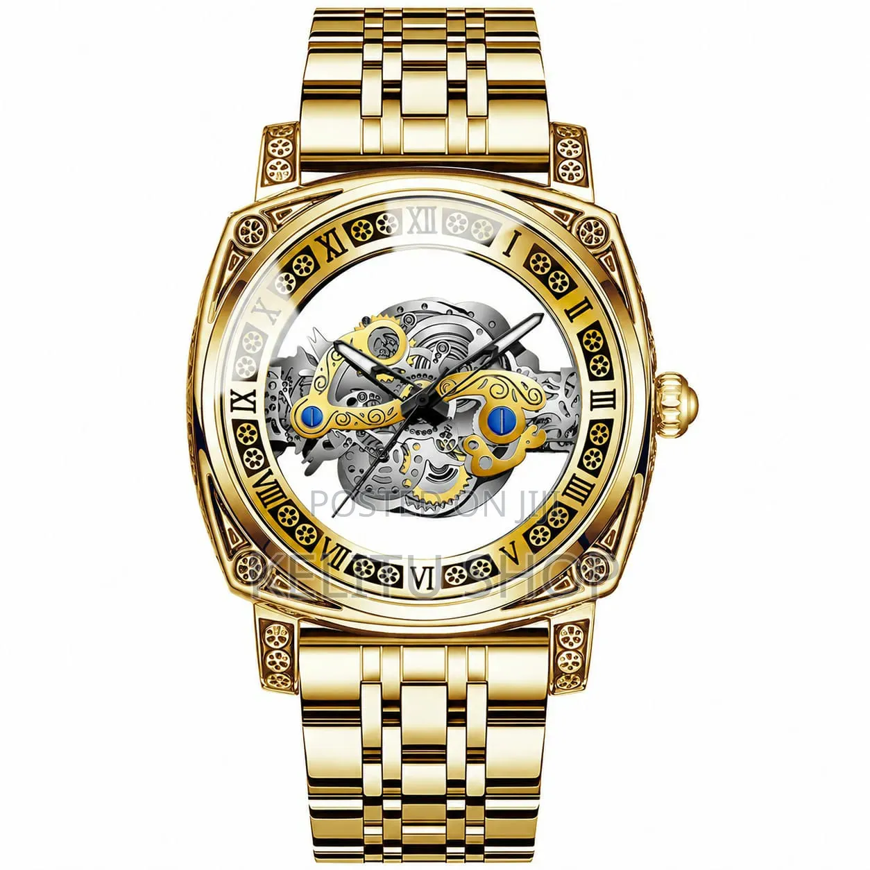 Gents Skeleton Dial Watch