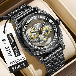 Gents Skeleton Dial Watch