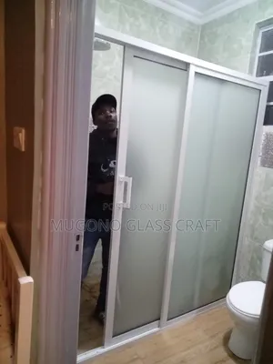 Frosted Glass Bathroom Aluminium Sliding Door