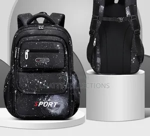 Starry Black Top Quality Boys School Bags