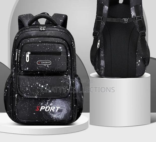 Starry Black Top Quality Boys School Bags - main view