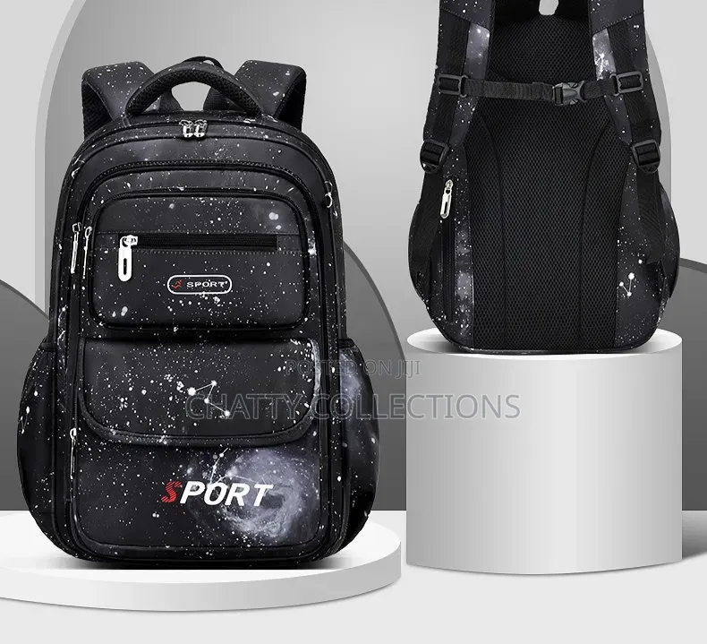 Starry Black Top Quality Boys School Bags